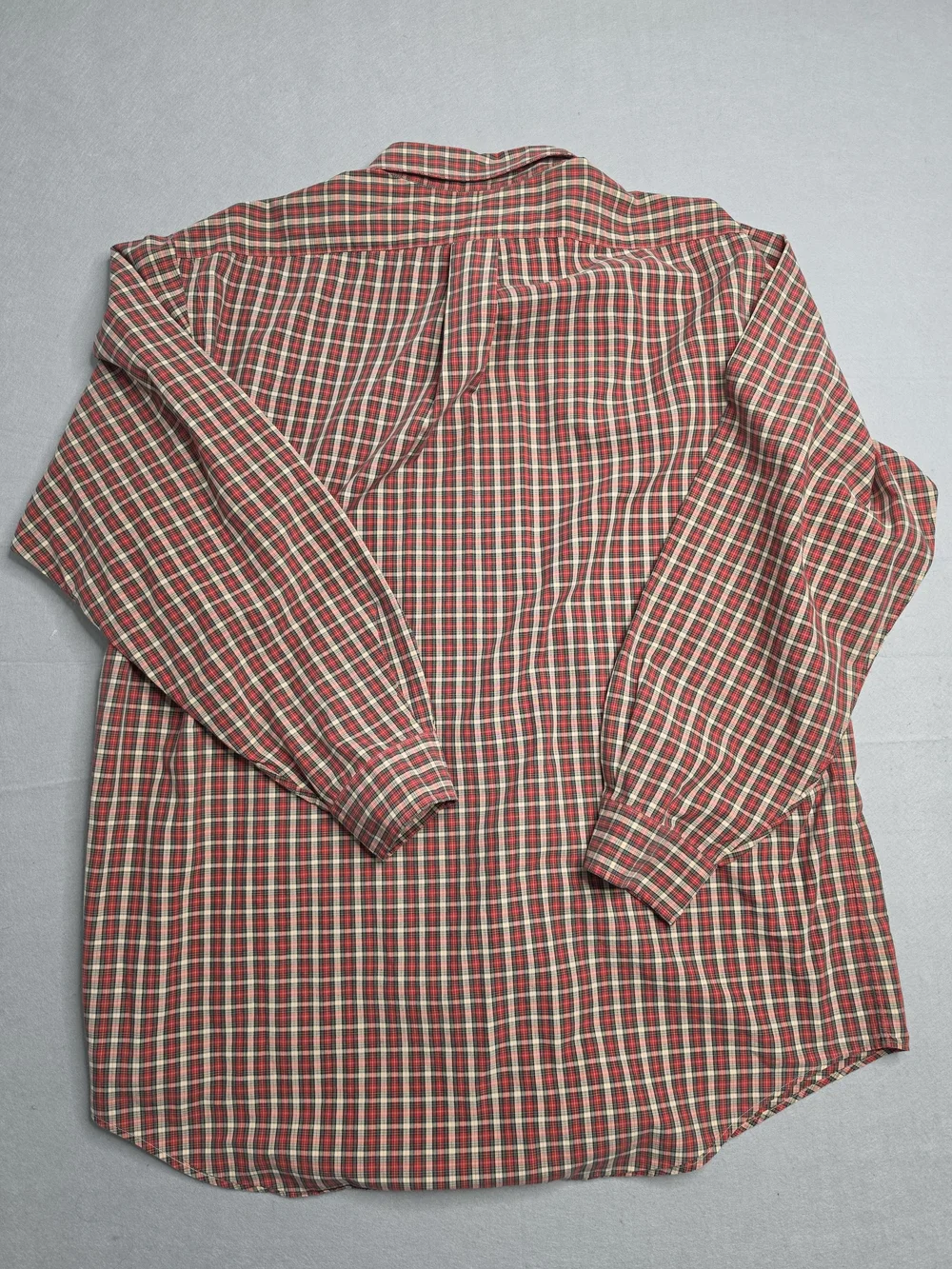 Ralph Lauren Blake Button Down Shirt Mens XL Red Black Plaid Tartan‎ Long Sleeve